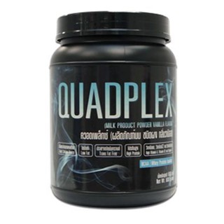 สารอาหาร โปรตีนเข้มข้น QUADPLEX Unicity ผลิตภัณฑ์นมชนิดผง กลิ่นวานิลลา BCAA Whey Protein Isolate 600 g.