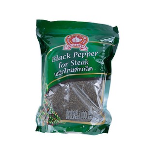 ว๊าว🍟 ตรามือที่ 1 พริกไทยเกล็ดดำ 1000 กรัม No.1 Hand Brand Black Pepper For Steak 1000 g