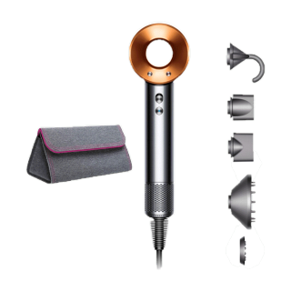 Dyson Supersonic™ Hair Dryer HD08 (Nickel/Copper) with Woven bag ไดร์เป่าผม ไดสัน สีนิกเกิล/ริชคอปเปอร์