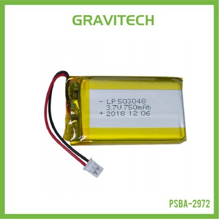 [Gravitechthai]Lithium Ion Polymer Battery LiPo 750mAh 3.7V - 503048