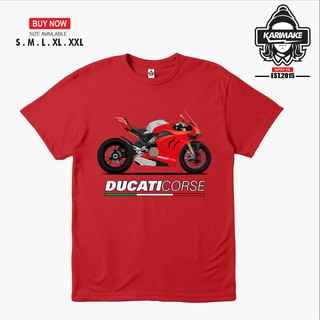 เสื้อยืด ลาย Ducati PANIGALE V4 สําหรับรถจักรยานยนต์สามารถปรับแต่งได้