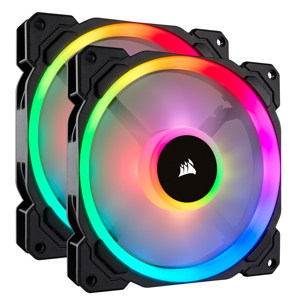 Case Fan(พัดลมเคส) CORSAIR LL140 RGB X2