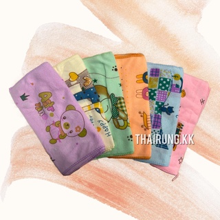 (ยกโหล)ผ้าขนหนูนาโน11*22นิ้ว มีที่แขวน ผ้าเช็ดผม ผ้าของชำร่วย ผ้าแจก ผ้าเช็ดมือ 12ชิ้นคละลาย
