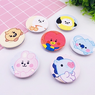 กระจกแต่งหน้าแบบพกพา Kpop Bts Bt21 Tata