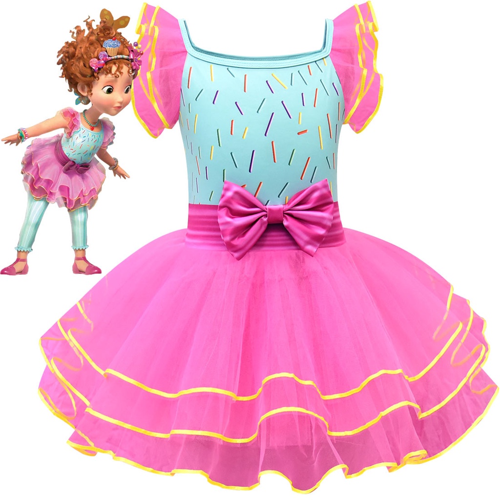 Girls Anime Cartoon Fancy Nancy Printed Dress Princess Kids Home Outdoor  Wearing Casual Clothes p4MX | Shopee Thailand
