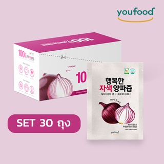 [เซต 30 ถุง] น้ำหอมแดงธรรมชาติเกาหลี Youfood แคลต่ำ อิ่มนาน ลดบวม ไม่มีน้ำตาล สำหรับเพิ่มการเผาผลาญ