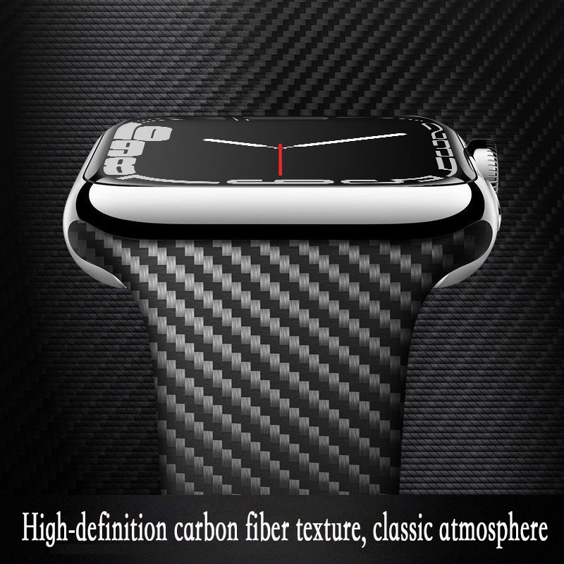 สายนาฬิกาข้อมือ คาร์บอนไฟเบอร์ แบบเปลี่ยน สําหรับ Apple Watch 7 SE 6 5 4 #8