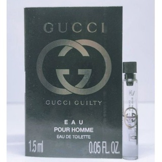 Vial 💢 GUCCI ❤️ Guilty Eau Pour Homme EDT 1.5ml น้ำหอมพกพาชนิดหัวแต้ม ไวออลแท้💯