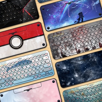 สติ๊กเกอร์ Logitech K380 K480 คีย์บอร์ดสีคลุมทั้งหมดชุดกันน้ํา DIY ฟิล์มกุญแจ k480 สติกเกอร์ k380 ฟิ