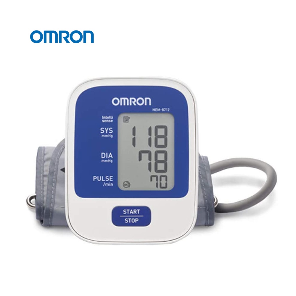 Omron 8712 Automatic Blood Pressure Monitor เครื่องวัดความดันโลหิตอัตโนมัติรุ่น HEM-8712 รับประกัน 5 ปี