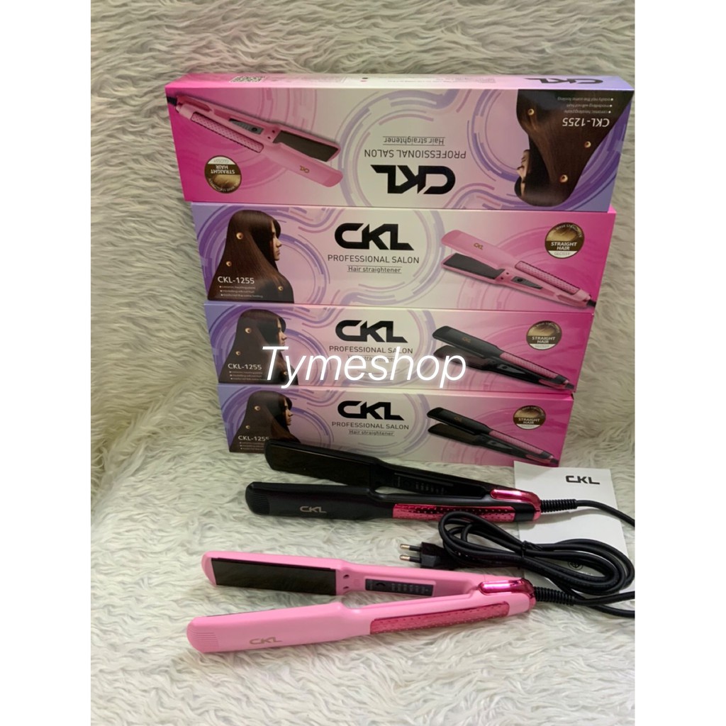 เครื่องหนีบผม CKL-1255 CKL104 JMF-ET9936 ปรับอุณหภูมิ แผ่นความร้อนแบบหน้ากว้าง มีให้เลือก 2 สี ของแท้ 100% มี มอก.