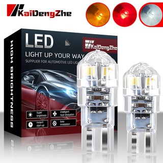 1 ชิ้น หลอดไฟท้ายรถยนต์ 8LED W5W ไฟส่องป้ายทะเบียน T10 LED ไฟหรี่ 194 3030 DC 12V 5W รถมอเตอร์ไซ หลอดไฟ LED T10