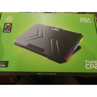 พัดลมโน๊ตบุ๊ค เกมมิ่ง EGA TYPE CP2 RGB Gaming Cooling Pad TYP