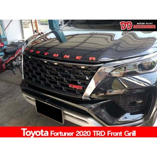 กระจังหน้า Fortuner 2020 2021 2022 ลาย TRD สีแดง มีไฟLED สีส้ม สำหรับ โฉมใหม่ แต่ไม่ใช่ LEGENDER