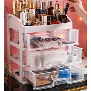 กว้าง27.6cmชั้นวางเครื่องสำอาง อุปกรณ์แต่งหน้า กล่องเก็บเอนก…