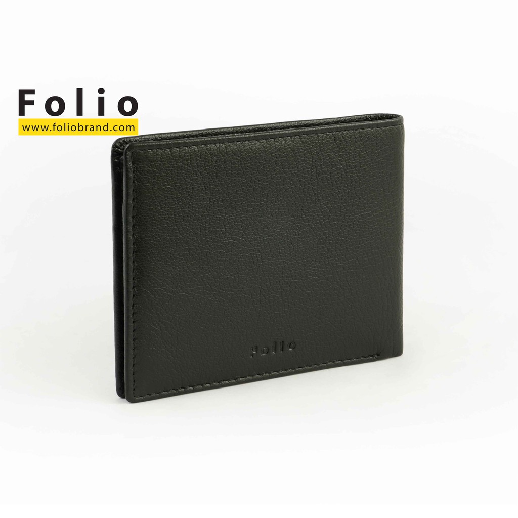 FOLIO BRAND : MYRA Slim Wallet กระเป๋าสตางค์ใบสั้น ดีไซต์บางเบา พกพาใส่กระเป๋ากางเกงได้ ผลิตจากหนังแ