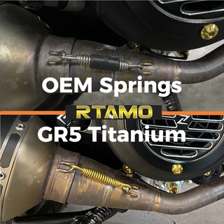 RTAMO Titanium Gr5 สปริงท่อสั้น ( *คู่*) ท่อคอสปริงติดตั้งท่อสปริงท่อสปริง