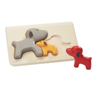 PlanToys 4636 Dog Puzzle จิ๊กซอว์สุนัข ของเล่นเสริมพัฒนาการ ของเล่นไม้  ของเล่นสำหรับเด็กอายุ 18 เดือนขึ้นไป