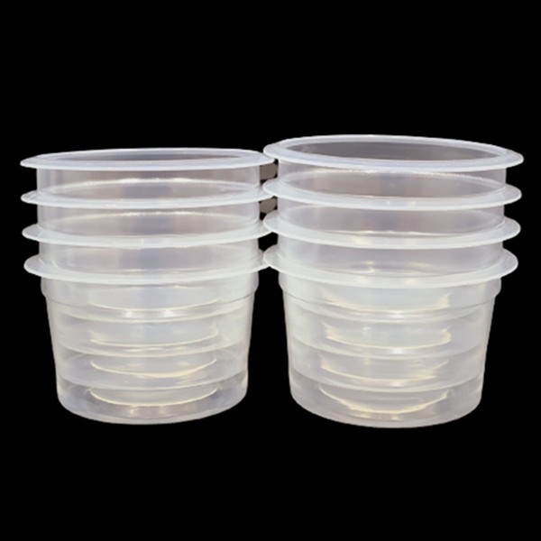 (แพ็ค 50 ใบ) เเก้วน้ำพลาสติกแบบเรียบ ถ้วยพลาสติก 3 oz. / 4 oz. / 5 oz. 6 oz. 9 oz. 12 oz. ปาก75 (MM)