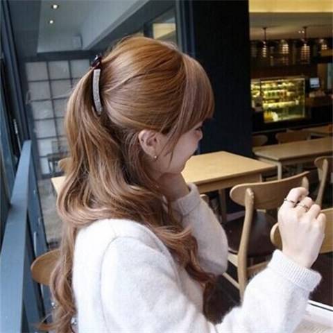 Korean version of rhinestone banana hairpin wholesale spot