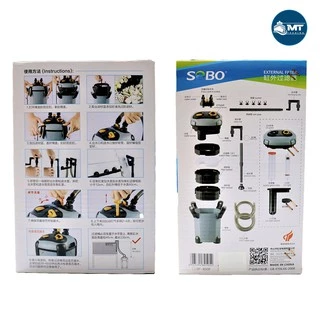 กรองนอกตู้ปลา พร้อมหลอดUV กำจะตะไคร่น้ำเขียว SOBO SF-850F-UV, 1000F-UV, 1200F-UV, 1500F-UV