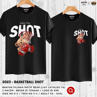 เสื้อยืดลำลองเสื้อยืด พิมพ์ลายหมี BEAR MOTIF DISTRO PART 3 BEAR DIVER JET SKI WIND SURFING BASKETBALL SHOWTIME Slamdunky