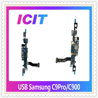 USB Samsung C9Pro C900 อะไหล่สายแพรตูดชาร์จ แพรก้นชาร์จ Charging Connector Port Flex Cable（ได้1ชิ้นค่ะ) ICIT-Display