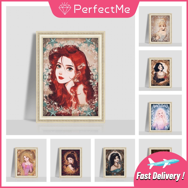 รูปภาพการ์ตูนเจ้าหญิงดิสนีย์ 5D DIY สําหรับตกแต่งบ้าน 30x40 ซม. 人物 5243