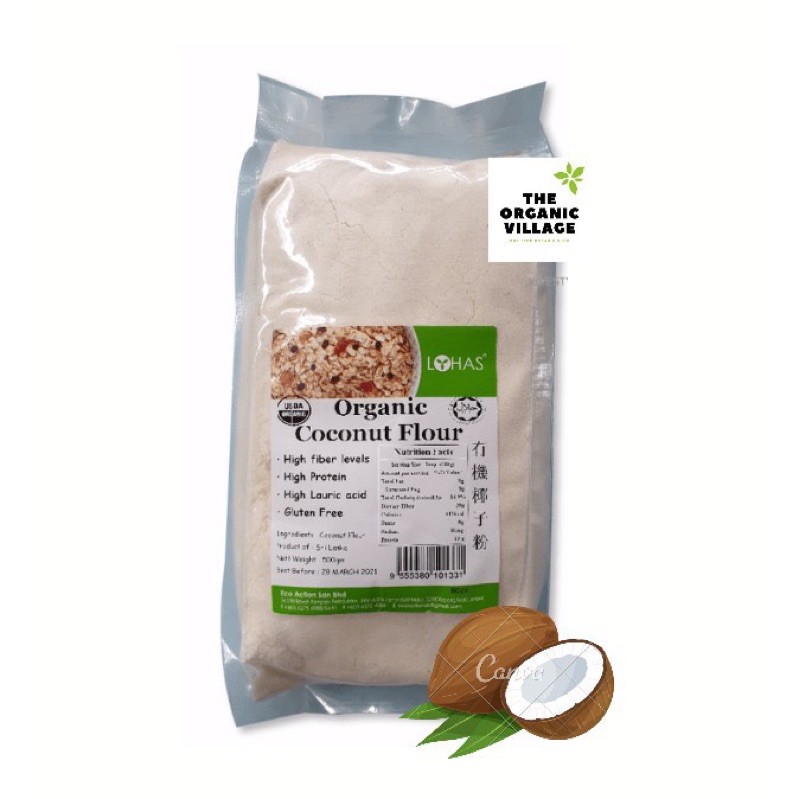 Coconut Flour 500กรัม แป้งมะพร้าว