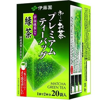 ﻿ITOEN Green Tea with Matcha Tea Bag (Japan Imported) อิโตเอ็น ชาเขียว มัทชะ ชาญี่ปุ่นชนิดซอง 1.8g. x 20ซอง