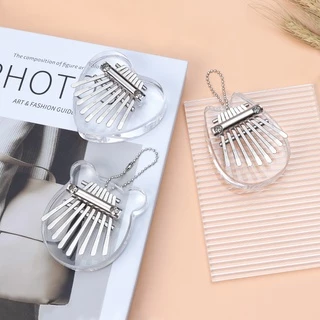 เครื่องดนตรีเปียโนนิ้วโป้ง คาลิมบา คริสตัลใส ขนาดเล็ก 8 คีย์ kalimba