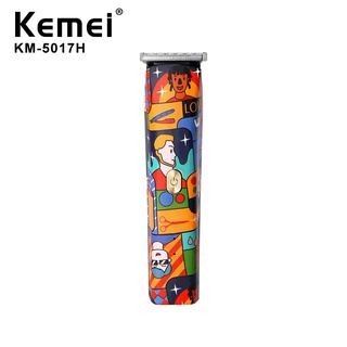 Kemei Km-5017H เครื่องตัดผมไฟฟ้าชาร์จ Usb แบบพกพา