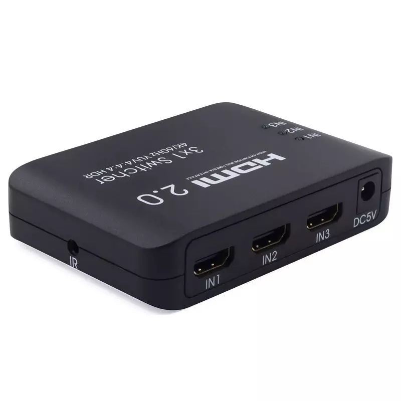 ลดราคา HDMI Switch 3Port 3X1 HDMI Switch Switcher 4K 60Hz 4:4:4 UHD HDR HDCP 2.2 CEC 18Gbps Ultra Slim #สินค้าเพิ่มเติม แดปเตอร์ สายแปลงสายไฟ PCS Gold HDMI Extender