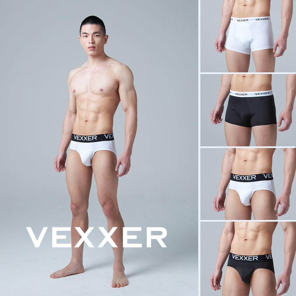 Vexxer Undewear Brief X01 – สีขาว กางเกงใน ลดการเสียดสี ระบายอากาศได้ดี กางเกงในชาย กางเกงชั้นในชาย
