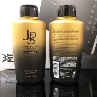 John Player Special MEN Hair &amp; Body Shampoo BE GOLD 500ml.จอห์น เพลเยอร์ สเปเชียล เมน แฮร์ แอนด์ บอดี้ แชมพู บีโกลด์ 500