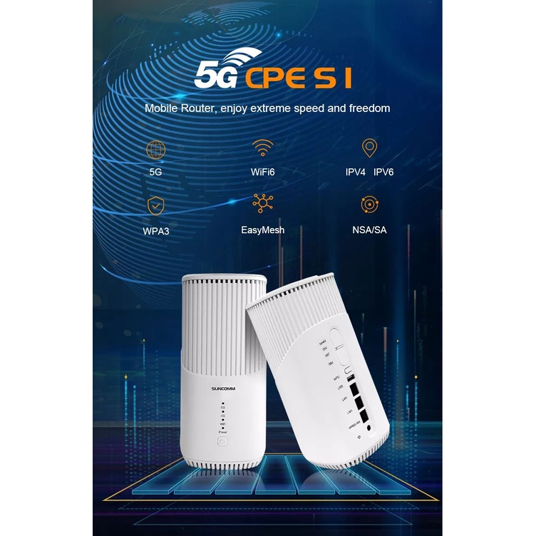 5G เราเตอร์ Router CPE Pro S1 รองรับ 5G 4G 3G AIS,DTAC,TRUE,NT, Indoor and Outdoor WiFi-6 Intelligent Wireless Access