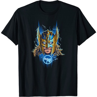 เสื้อยืด พิมพ์ลาย Marvel Thor Love and Thunder สีทอง