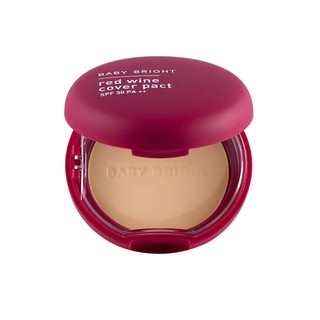 BABY BRIGHT แป้งผสมรองพื้น Red Wine Cover Pact แป้ง ใบหน้า เครื่องสำอาง ความงาม