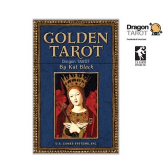 ไพ่ทาโรต์ Golden Tarot ขอบทอง (ของแท้ 100%) สินค้าพร้อมส่ง ไพ่แท้, ร้าน Dragon TAROT