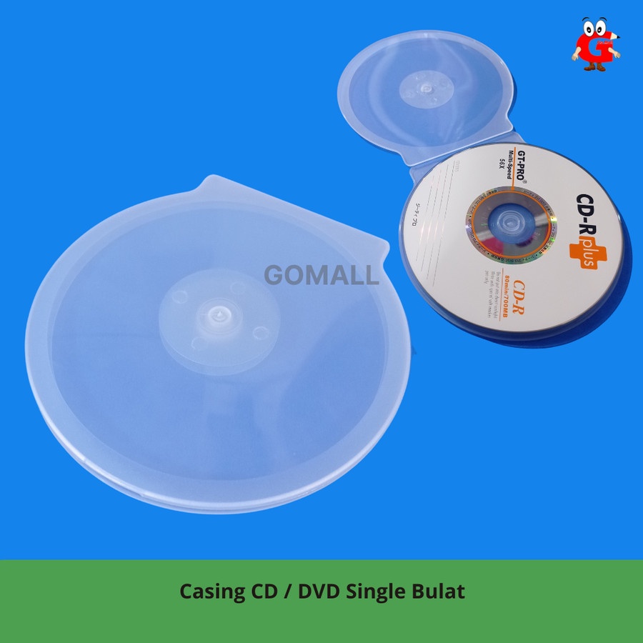 Single CD / Round VCD slim Mika Casing / DVD Holder / CD case DVD Case