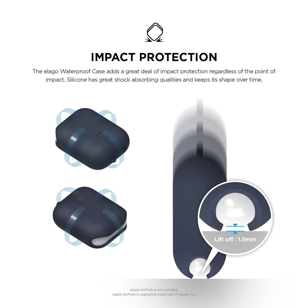 elago AirPods Waterproof Case (Gen1 & 2 Wired And Wireless) ของแท้จากตัวแทนจำหน่าย สินค้าพร้อมส่ง - รูปที่ 2