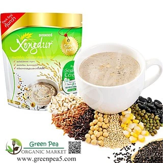 เครื่องดื่มธัญญาหารงาดำ Organic หวานน้อย Xongdur (SAVE PACK15ซอง)Organic Sesame Cereal
