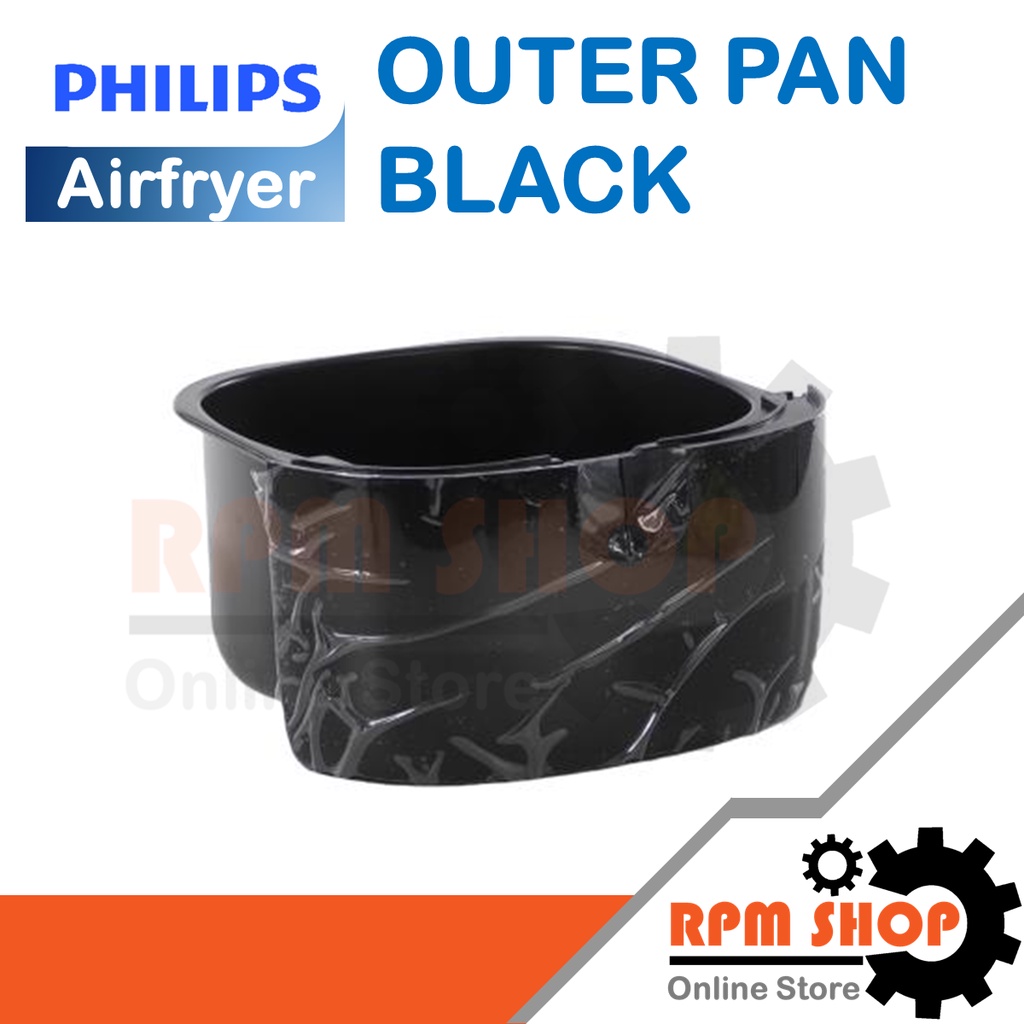 OUTER PAN BLACK อะไหล่แท้สำหรับหม้อทอดไร้น้ำมัน PHILIPS Airfryer รุ่น HD9721และ9741 (420303619371)