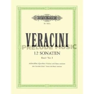 (Violin and Flute) Veracini: 12 Sonatas (1716), Volume 1 (EP4965a)