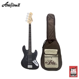 กีตาร์เบส ARIA PRO II STB-JB-B BK ทรง JAZZ BASS ตัวบางเฉียบ  **พร้อมกระเป๋า GIGBAG**