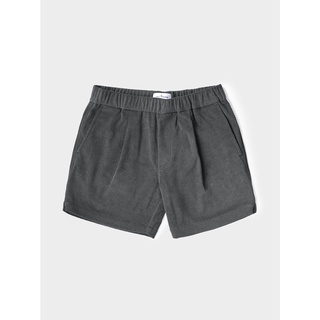 [JBB*] CHARCOAL TERRY CLOTH EASY SHORTS เจบีบี กางเกงขาสั้น กางเกงลำลอง กางเกงเอวยางยืด ผ้าคอตตอน ผ้าขนหนู สีเทาเข้ม