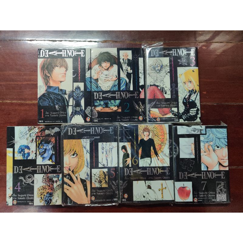 Death Note เดธโน้ต Pocket Edition 7 เล่มจบ สภาพสะสม (เล่ม 5 กับ 7 มือ1 มีการ์ดทอง) หายากมาก