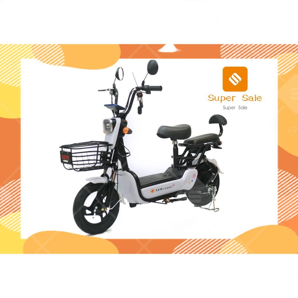 จักรยานไฟฟ้า electric bike สกู๊ตเตอร์ไฟฟ้า e-scooter ขับขี่ง่ายสบาย แบบ 2 ที่นั่ง  รุ่นU2015-1 Super