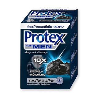 Protex โพรเทคส์ สบู่ก้อน ฟอร์เมน สูตรแอคทีฟ ชาร์โคล ขนาด 65 กรัม แพ็ค 4 ก้อน