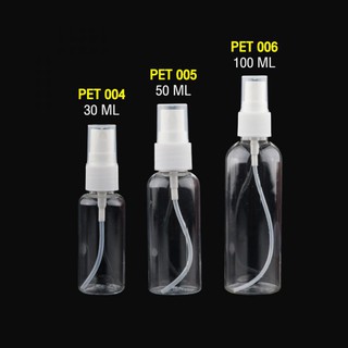 ขวดสเปรย์ ขวดสเปรย์พลาสติก ขวดเปล่า ขวดใส่สเปรย์ฉีด มี 3 ขนาด 30/50/100 ML